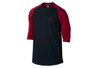 NIKE AIR JORDAN 23 TRUE TOP 3/4 RAGLAN BLACK GYM RED