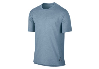 NIKE AIR JORDAN 23 LUX POCKET TEE BLUE GREY HEATHER