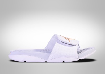 NIKE AIR JORDAN HYDRO 5 SLIDE WHITE GOLD