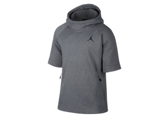 NIKE AIR JORDAN ICON FLEECE HOODIE COOL GREY