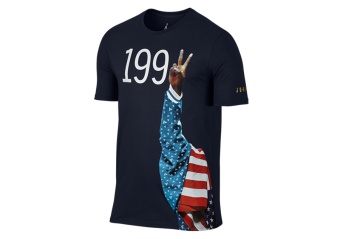 NIKE AIR JORDAN 7 1992 PURE GOLD TEE OBSIDIAN