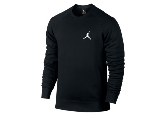 NIKE AIR JORDAN FLIGHT FLEECE CREW BLACK