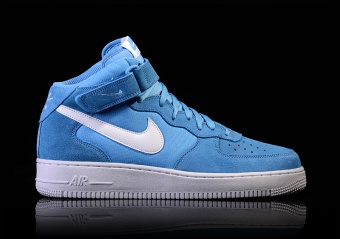 NIKE AIR FORCE 1 MID '07 UNIVERSITY BLUE/WHITE-WHITE