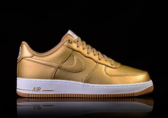 NIKE AIR FORCE 1 '07 LV8 GOLD METALLIC