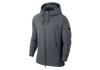 NIKE AIR JORDAN ICON FLEECE HOODY GREY