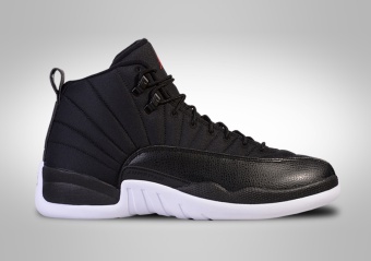 NIKE AIR JORDAN 12 RETRO BLACK NYLON BG (SMALLER SIZE)