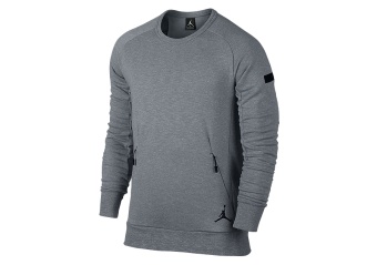 NIKE AIR JORDAN ICON FLEECE CREW COOL GREY