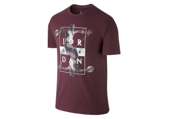NIKE AIR JORDAN DYNAMIC TEE NIGHT MAROON