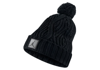 NIKE AIR JORDAN JUMPMAN BEANIE POM BLACK