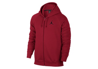 NIKE AIR JORDAN FLIGHT FLEECE HOODY GYM RED