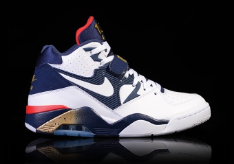 NIKE AIR FORCE 180 WHITE-MIDNIGHT NAVY-METALLIC GOLD