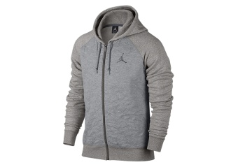 NIKE AIR JORDAN 3 FLEECE HOODY CHARCOAL HEATHER