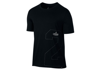 NIKE AIR JORDAN FRONT 2 BACK DRI-FIT TEE BLACK