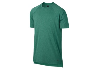 NIKE AIR JORDAN 23 LUX S/S RAGLAN TOP GREEN STONE