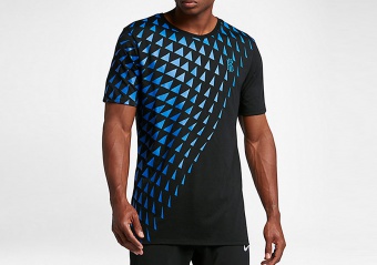 NIKE KYRIE ART 1 DRI-FIT TEE BLACK BLUE