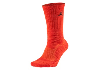 NIKE AIR JORDAN ULTIMATE FLIGHT CREW SOCK MAX ORANGE/BLACK