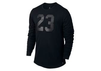 NIKE AIR JORDAN 6 LONG-SLEEVE TEE BLACK