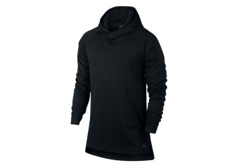 NIKE AIR JORDAN 23 LUX L/S HOODED RAGLAN TOP BLACK