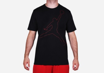 NIKE AIR JORDAN DRY JUMPMAN RISE DRI-FIT TEE BLACK