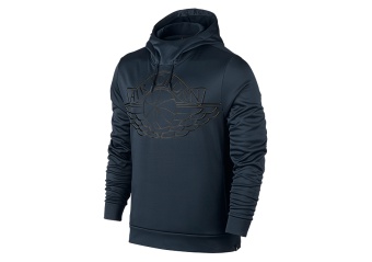 NIKE AIR JORDAN WINGS BASKETBALL PULLOVER HOODIE ARMORY NAVY