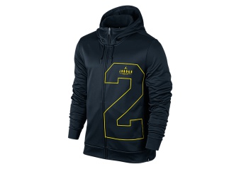 NIKE AIR JORDAN TWO-THREE THERMA HOODIE ARMORY NAVY