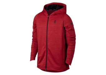 NIKE THERMA KYRIE HYPER ELITE HOODIE TEAM RED