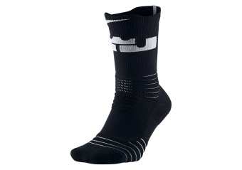 NIKE LEBRON ELITE VERSATILITY CREW SOCKS BLACK