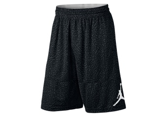 NIKE AIR JORDAN ELEPHANT PRINT BLOCKOUT BASKETBALL SHORT BLACK