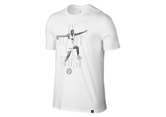 NIKE AIR JORDAN 7 IN FLIGHT WE TRUST TEE WHITE