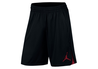 NIKE AIR JORDAN 23 ALPHA KNIT SHORT BLACK GYM RED