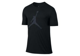 NIKE AIR JORDAN ICONIC JUMPMAN LOGO TEE BLACK