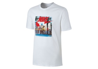 NIKE SPORTSWEAR HYBRID PHOTO TEE WHITE