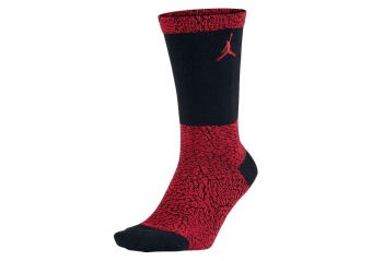 NIKE AIR JORDAN ELEPHANT PRINT CREW SOCKS GYM RED