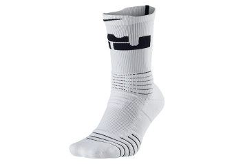 NIKE LEBRON ELITE VARSATILITY CREW SOCKS WHITE