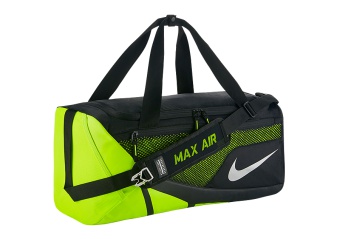 NIKE VAPOR MAX AIR 2.0 MEDIUM DUFFEL BAG BLACK VOLT