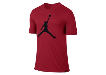 NIKE AIR JORDAN ICONIC JUMPMAN LOGO TEE GYM RED