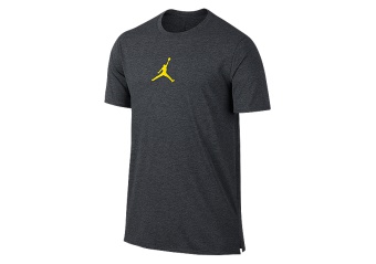 NIKE AIR JORDAN 23 TECH SHORT SLEEVE TOP CHARCOAL HEATHER