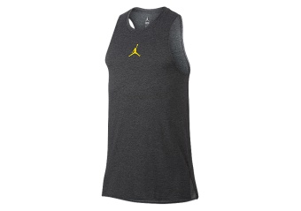 NIKE AIR JORDAN 23 TECH TRAINING TANK CHARCOAL HEATHER