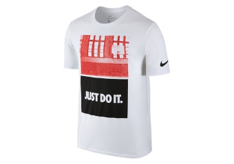 NIKE DRY CORE ART 2 BASKETBALL TEE WHITE