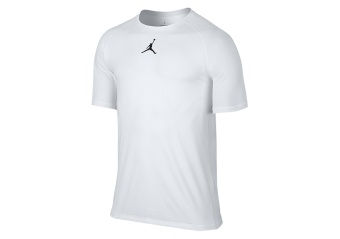 NIKE AIR JORDAN 23 ALPHA FITTED TRAINING TOP WHITE