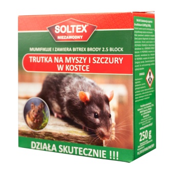 SOLTEX kostka na myszy i szczury 250g