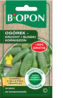 BIOPON OGÓREK KRUCHY I SŁODKI KORNISZON 2G+50%GRATIS