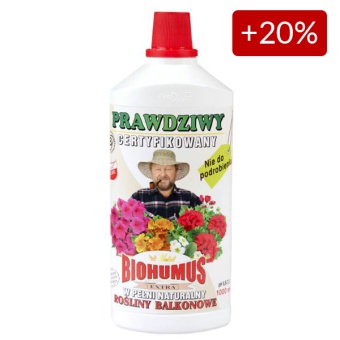 BIOHUMUS EXTRA ROŚLINY BALKONOWE 1 L +20%