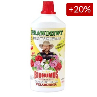 BIOHUMUS EXTRA PELARGONIA 1 L +20% GRATIS