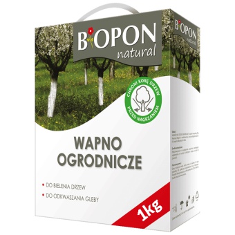 Biopon wapno ogrodnicze do bielenia 1KG