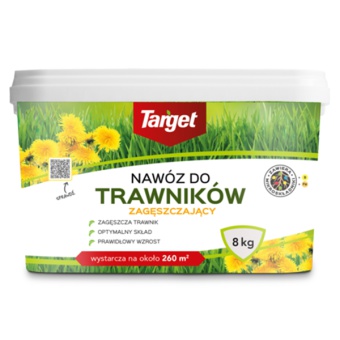 Nawóz do trawników ZAGĘSZCZAJĄCY Target 8KG