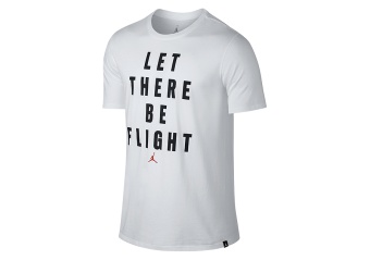 NIKE AIR JORDAN SPORTSWEAR FLIGHT TEE WHITE