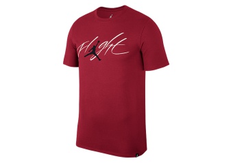 NIKE AIR JORDAN SPORTSWEAR BRAND 4 TEE GYM RED