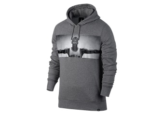 NIKE AIR JORDAN SPORTSWEAR LEGEND FLIGHT LITE HOODIE CARBON HEATHER