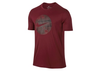 NIKE DRY PHOTO BASKETBALL TEE TEAM RED